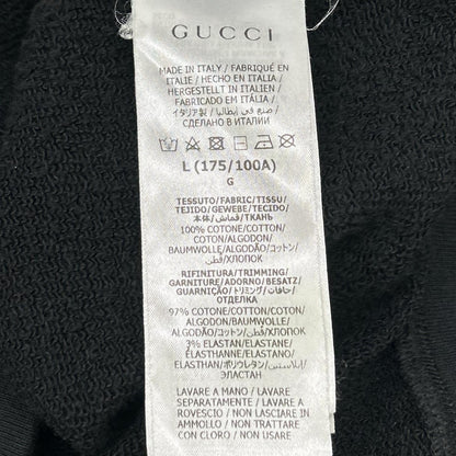 GUCCI グッチ 22AW 715897 ブラック ロゴ メタモルフォーシ スウェットシャツ トップス