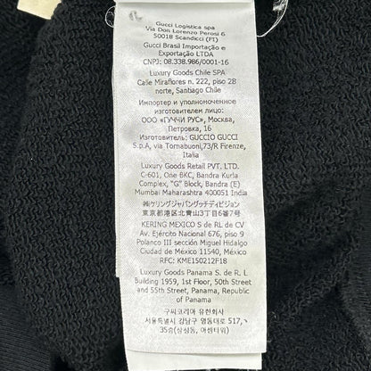 GUCCI グッチ 22AW 715897 ブラック ロゴ メタモルフォーシ スウェットシャツ トップス