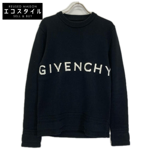GIVENCHY ジバンシー 22SS BM90G9401M ブラック 4Gロゴ ロングスリーブ クルーネックニット トップス