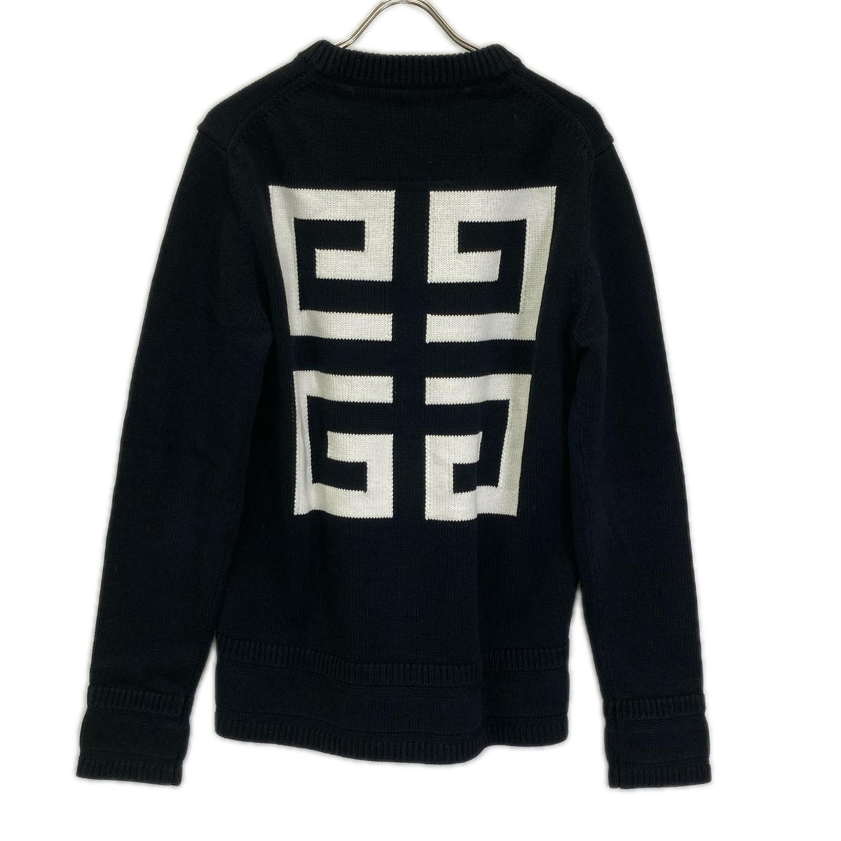 GIVENCHY ジバンシー 22SS BM90G9401M ブラック 4Gロゴ ロングスリーブ クルーネックニット トップス