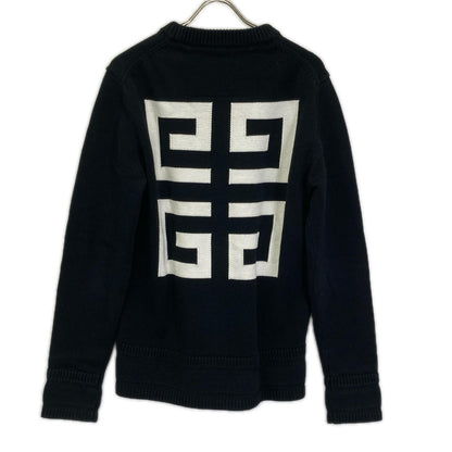 GIVENCHY ジバンシー 22SS BM90G9401M ブラック 4Gロゴ ロングスリーブ クルーネックニット トップス