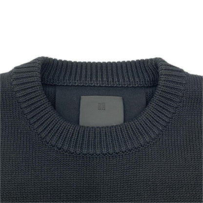 GIVENCHY ジバンシー 22SS BM90G9401M ブラック 4Gロゴ ロングスリーブ クルーネックニット トップス