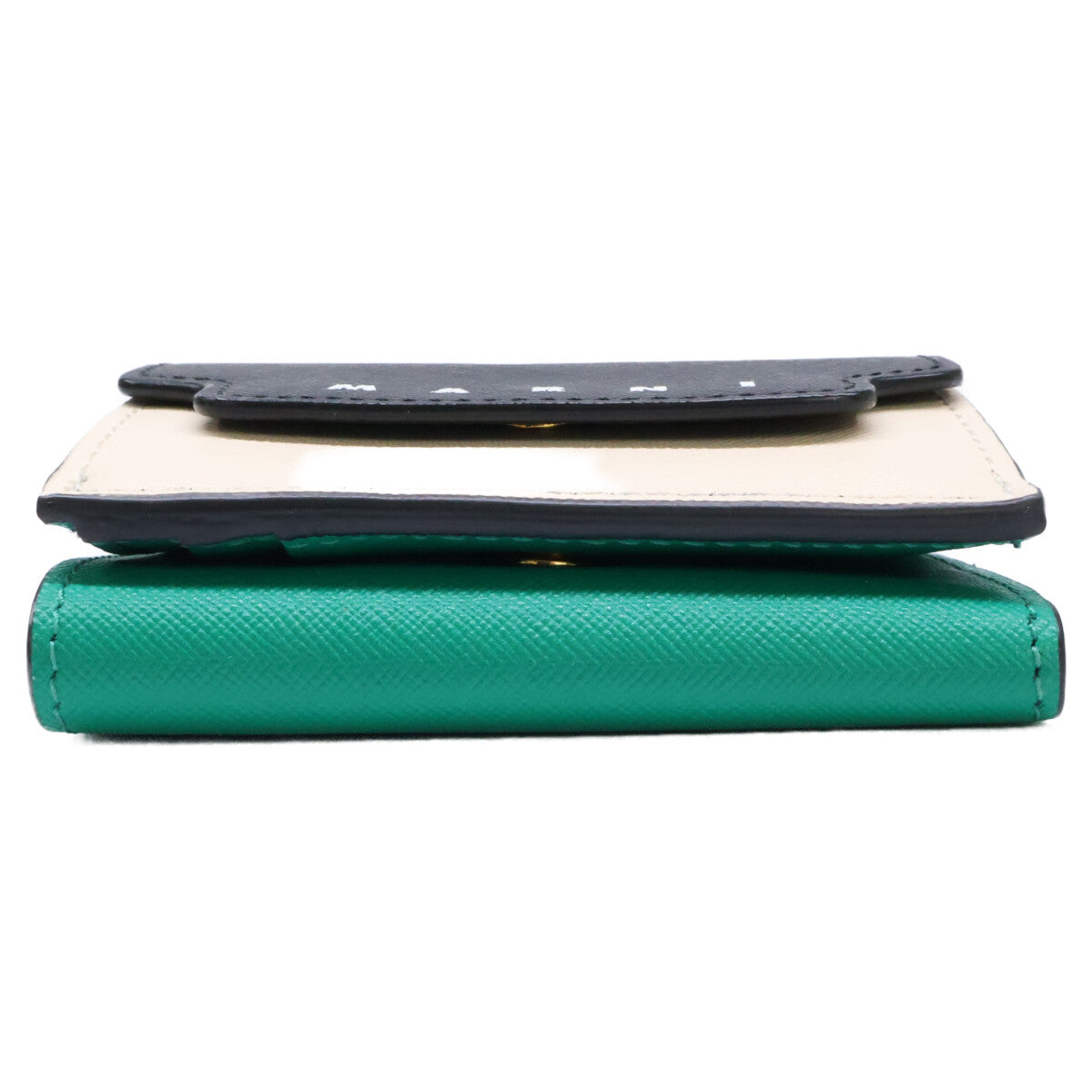 MARNI マルニ 【新品未使用】PFMO0125U1 LV520 ZP239 サフィアーノレザー 三つ折りウォレット 三つ折り財布（小銭入れあり）