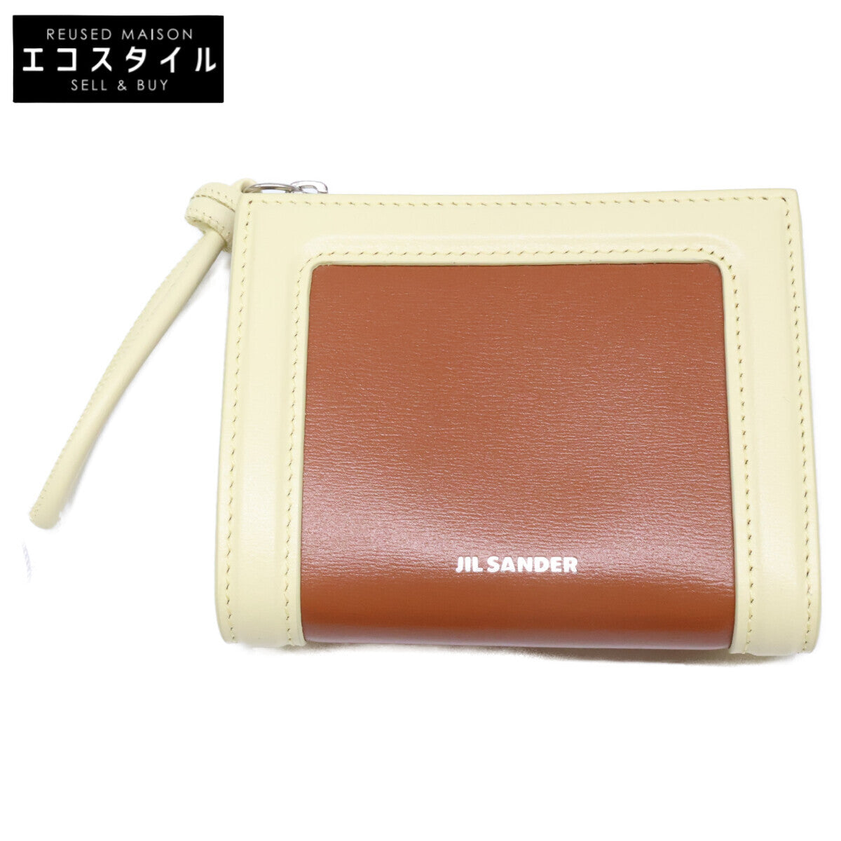 JILSANDER ジルサンダー 【新品同様】J07UI0016 P8922 GIRO ミニ フレンチウォレット 二つ折り財布（小銭入れあり）