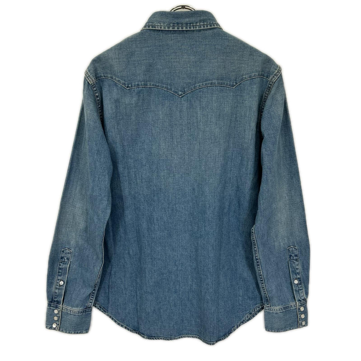 RalphLauren PURPLE LABEL ラルフローレン パープルレーベル 790729714001 インディゴ ライトブルー デニム ウエスタンシャツ トップス