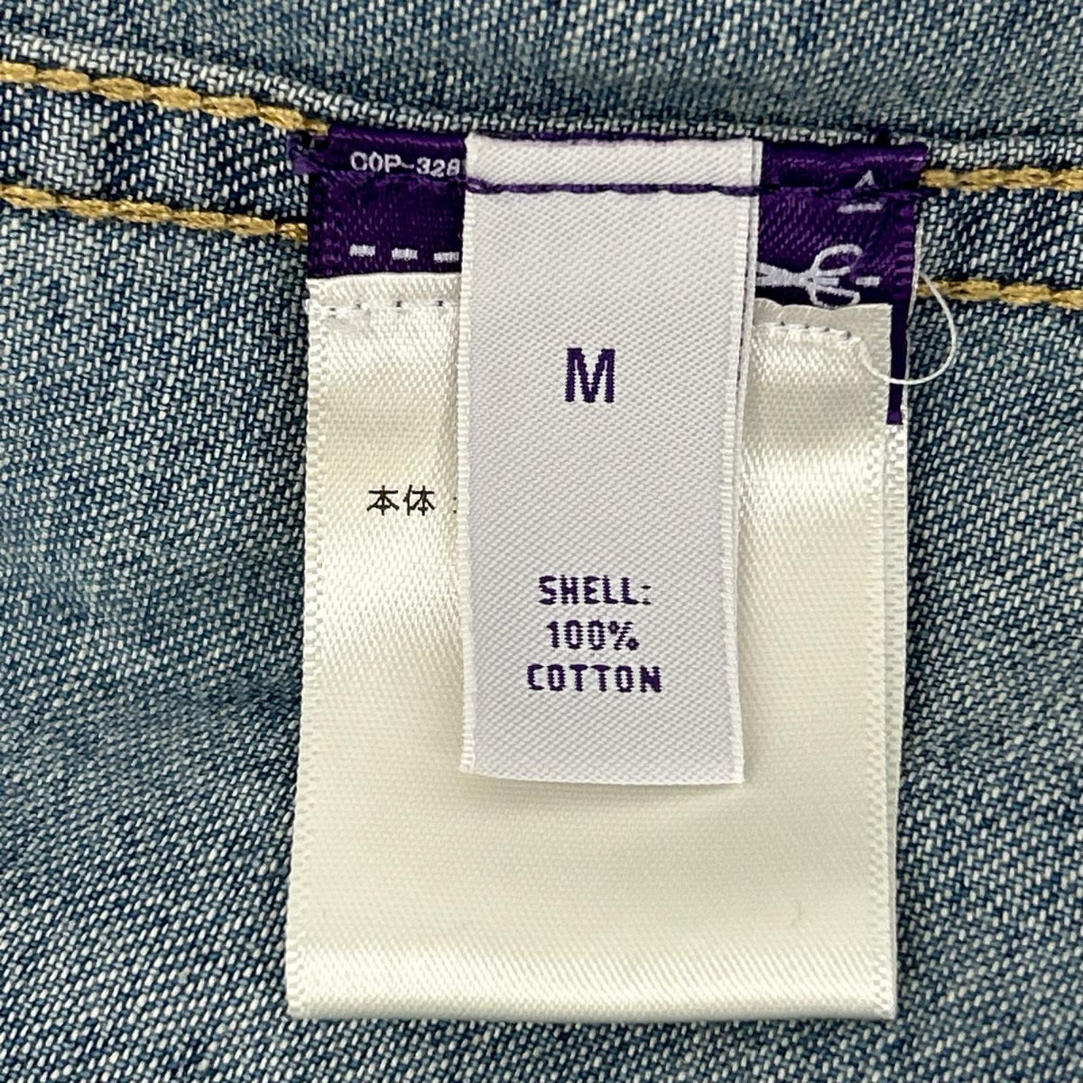 RalphLauren PURPLE LABEL ラルフローレン パープルレーベル 790729714001 インディゴ ライトブルー デニム ウエスタンシャツ トップス