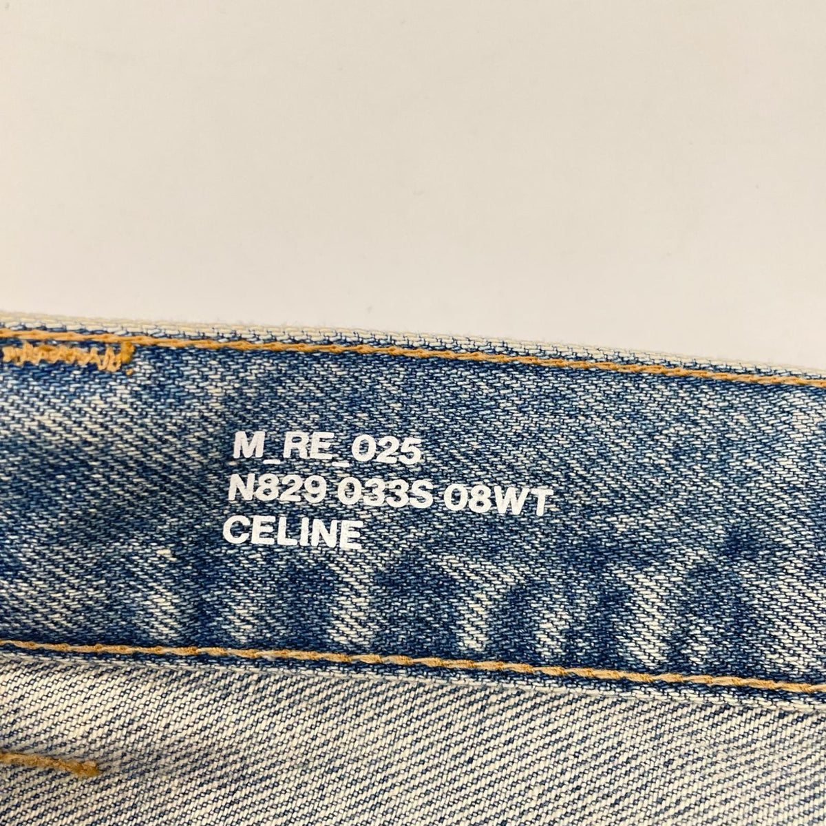 CELINE セリーヌ N829 033S 08WT 22AW ウェスリーデストロイドジーンズ ダメージ加工 デニムパンツ ボトムス