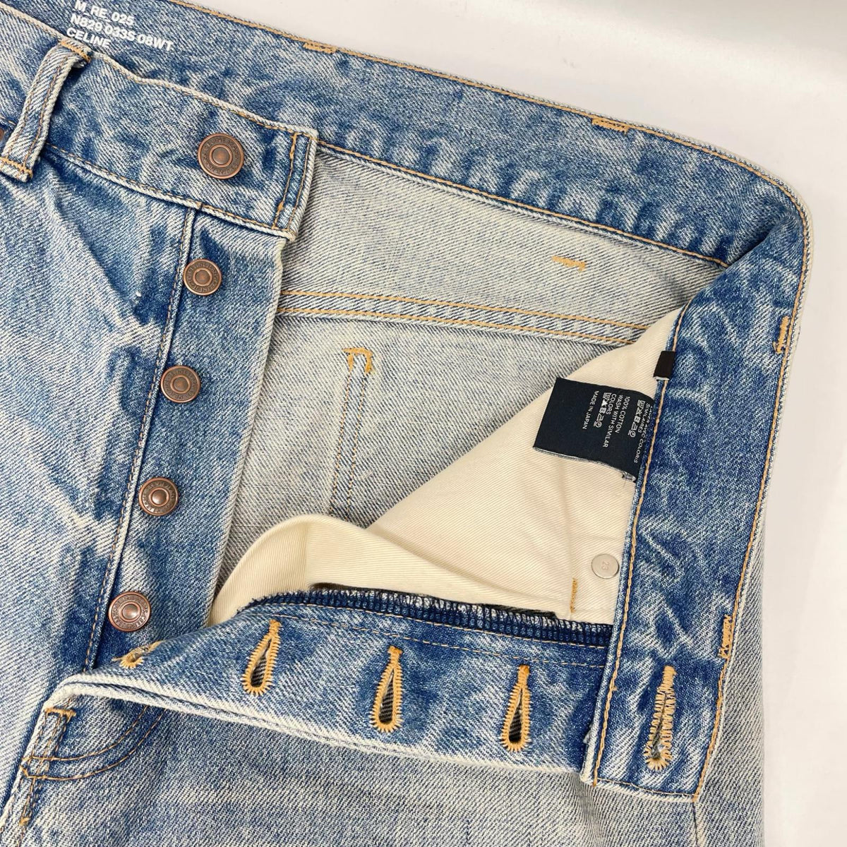 CELINE セリーヌ N829 033S 08WT 22AW ウェスリーデストロイドジーンズ ダメージ加工 デニムパンツ ボトムス