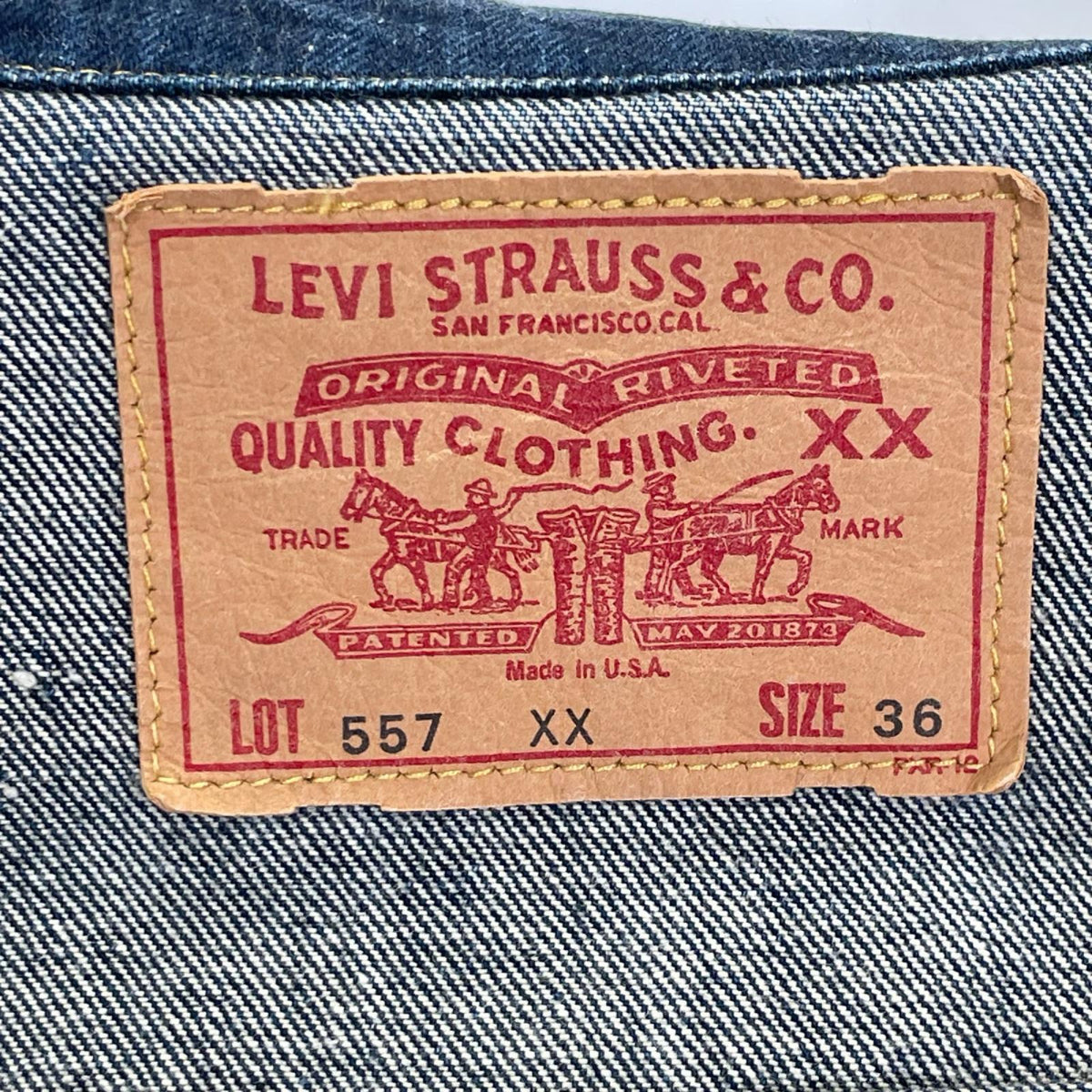 LEVI'S リーバイス 557XX 70557-0006 復刻版 98年製 バレンシア製 インディゴ 3rd デニムジャケット ジャケット