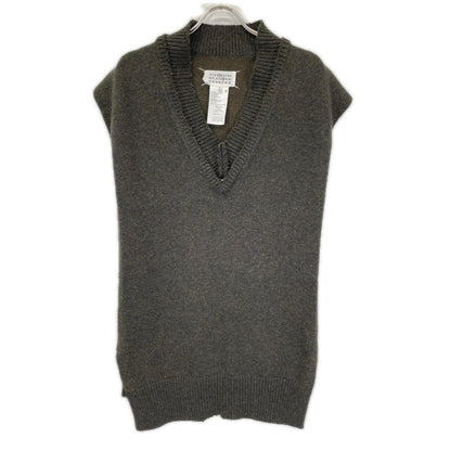 Maison margiela メゾンマルジェラ 22年 SI1TH0001 グレー ウールリネンタバード ベスト ベスト