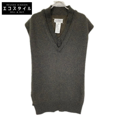 Maison margiela メゾンマルジェラ 22年 SI1TH0001 グレー ウールリネンタバード ベスト ベスト