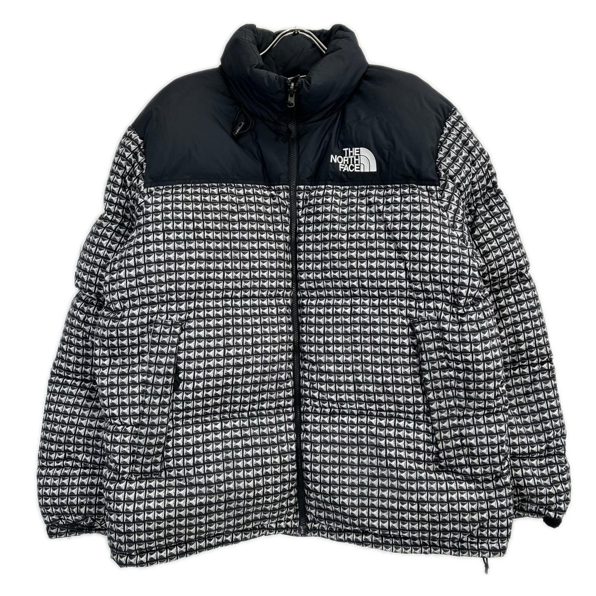THE NORTH FACE ノースフェイス ×Supreme 21SS ND421001 グレー Studded Nuptse Jacket ダウンジャケット ジャケット