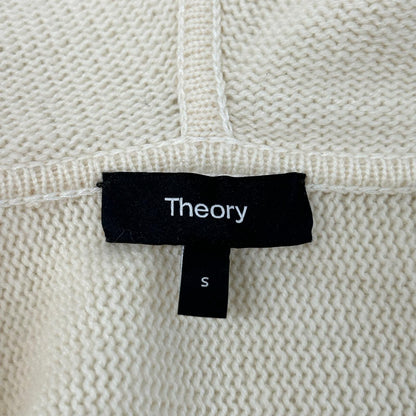 Theory セオリー アイボリー ウール カシミヤ混 ニット パーカー トップス
