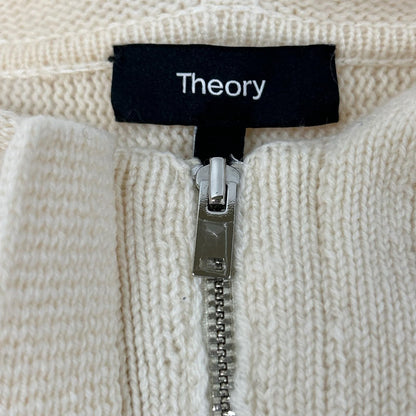 Theory セオリー アイボリー ウール カシミヤ混 ニット パーカー トップス