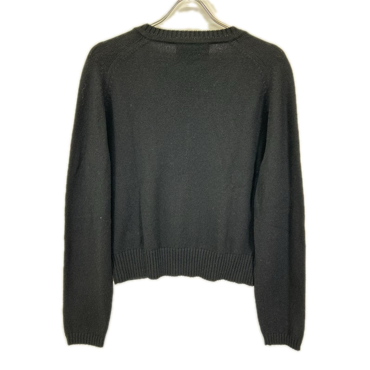 GUCCI グッチ 628411 ブラック カシミヤ100 ホースビットデザイン Vネック ニットトップス トップス