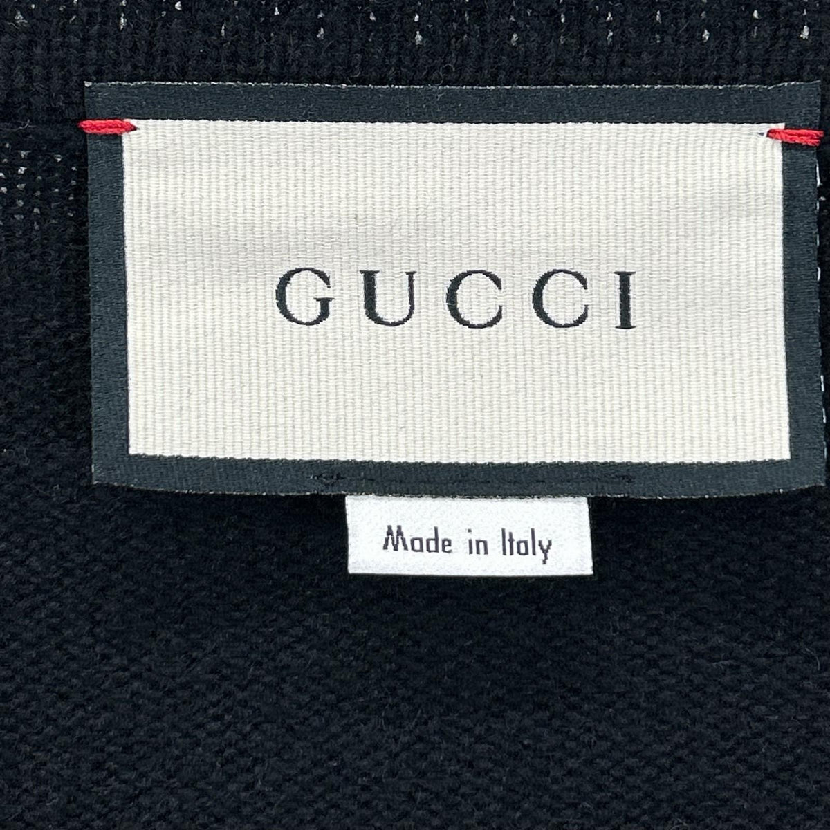 GUCCI グッチ 628411 ブラック カシミヤ100 ホースビットデザイン Vネック ニットトップス トップス
