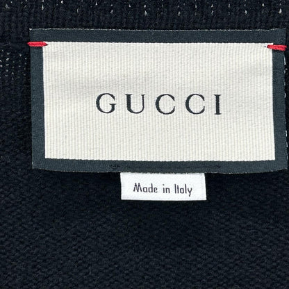 GUCCI グッチ 628411 ブラック カシミヤ100 ホースビットデザイン Vネック ニットトップス トップス