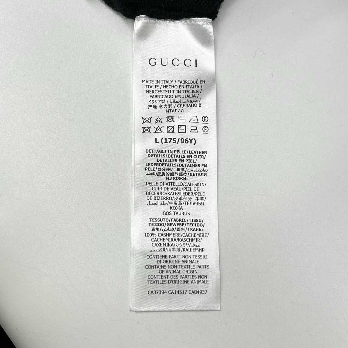 GUCCI グッチ 628411 ブラック カシミヤ100 ホースビットデザイン Vネック ニットトップス トップス