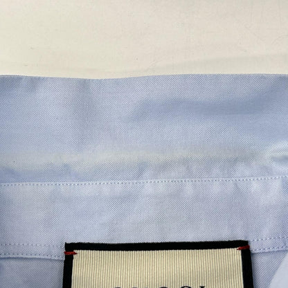 GUCCI グッチ 574518 ライトブルー コットン GGエンブロイダリーシャツ トップス