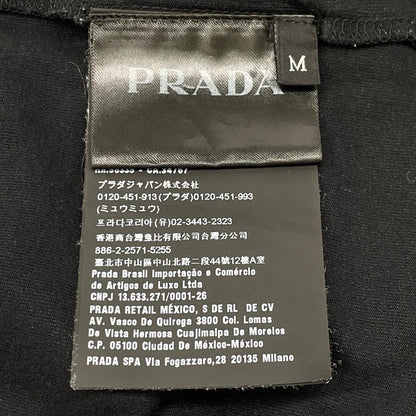 PRADA プラダ SJM251 ブラック コットン Vネック ポケットTシャツ トップス