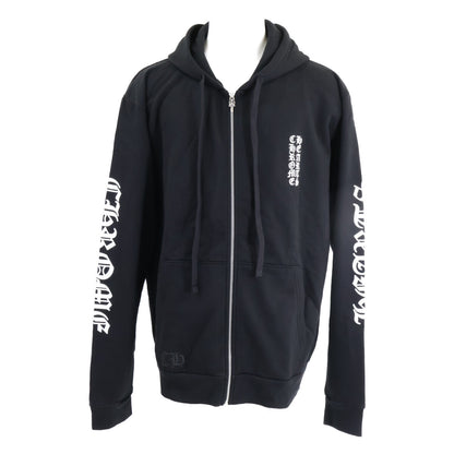 Chrome hearts クロムハーツ 【美品/国内正規】Vertical Logo Zip Up Hoodie クロムハーツ バーティカル ロゴ ジップアップ パーカー トップス