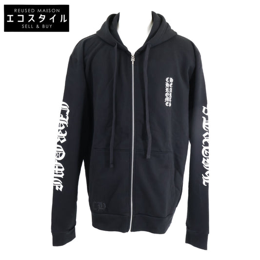 Chrome hearts クロムハーツ 【美品/国内正規】Vertical Logo Zip Up Hoodie クロムハーツ バーティカル ロゴ ジップアップ パーカー トップス