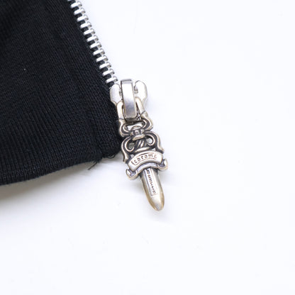 Chrome hearts クロムハーツ 【美品/国内正規】Vertical Logo Zip Up Hoodie クロムハーツ バーティカル ロゴ ジップアップ パーカー トップス