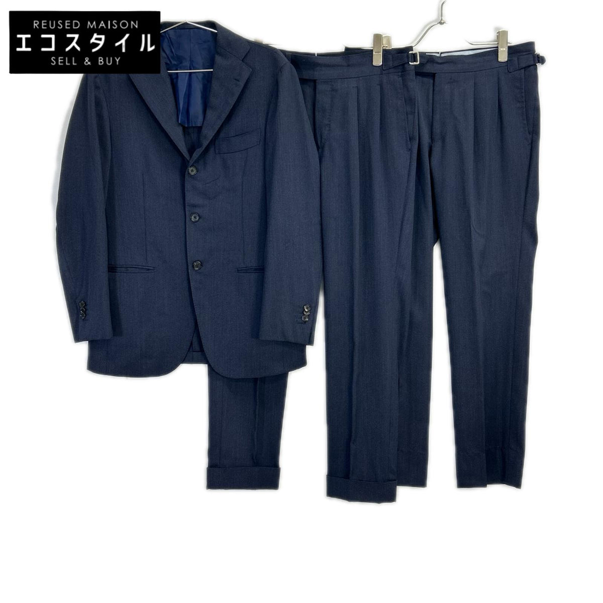 RING JACKET リングヂャケット 【MEISTER】RM028F53 ネイビー 3Bジャケット 2スラックス スーツ スーツ セットアップ