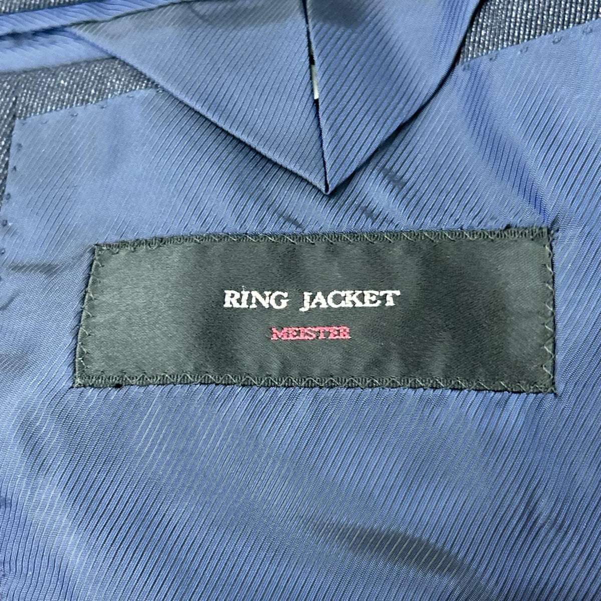 RING JACKET リングヂャケット 【MEISTER】RM028F53 ネイビー 3Bジャケット 2スラックス スーツ スーツ セットアップ