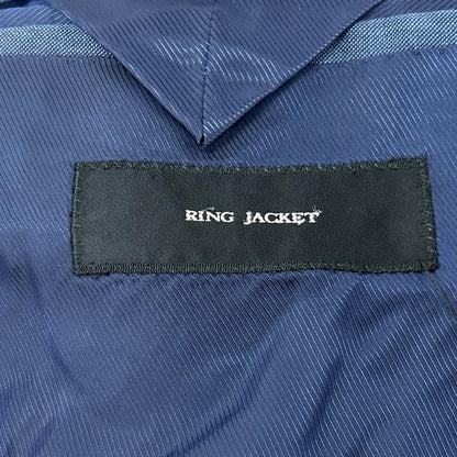 RING JACKET リングヂャケット 【CRADOCK MOHAIR】RM024S37RB ブルー 3Bジャケット スーツ スーツ セットアップ
