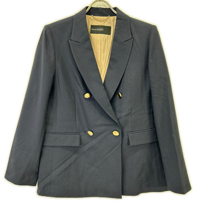 24AW ﾈｲﾋﾞｰ ｳｰﾙ混ｳｫｯｼｬﾌﾞﾙ 金ﾎﾞﾀﾝﾀﾞﾌﾞﾙｼﾞｬｹｯﾄ ジャケット 40 レディース
