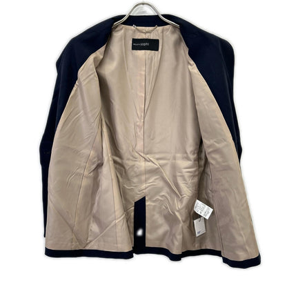 24AW ﾈｲﾋﾞｰ ｳｰﾙ混ｳｫｯｼｬﾌﾞﾙ 金ﾎﾞﾀﾝﾀﾞﾌﾞﾙｼﾞｬｹｯﾄ ジャケット 40 レディース