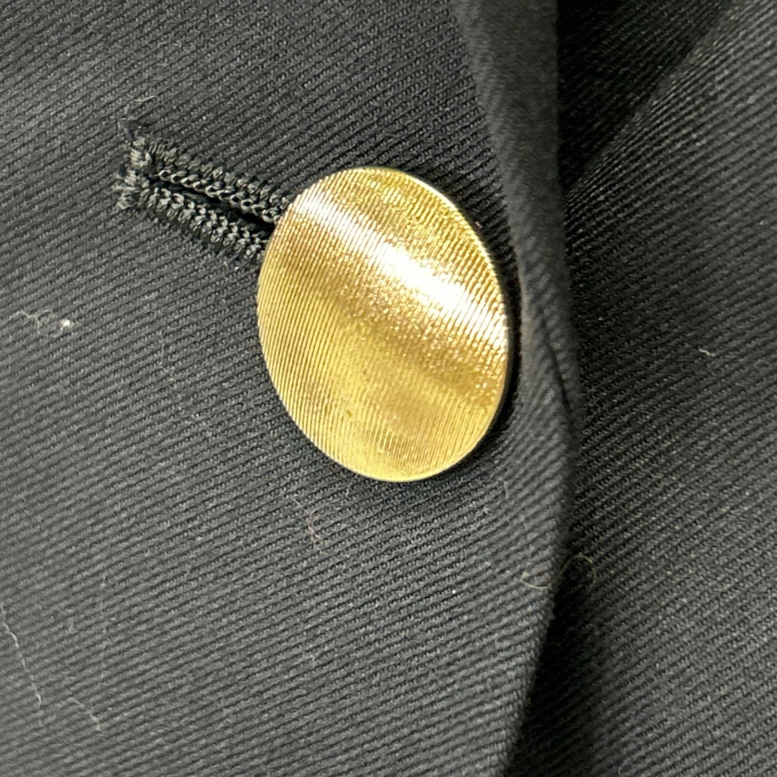 24AW ﾈｲﾋﾞｰ ｳｰﾙ混ｳｫｯｼｬﾌﾞﾙ 金ﾎﾞﾀﾝﾀﾞﾌﾞﾙｼﾞｬｹｯﾄ ジャケット 40 レディース