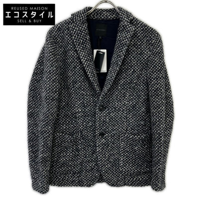 0310023010 Gray Wool Blend 2B Jacket S Men's