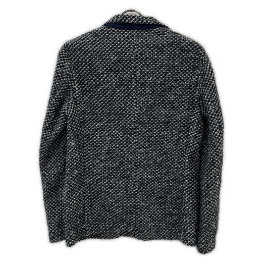 0310023010 Gray Wool Blend 2B Jacket S Men's