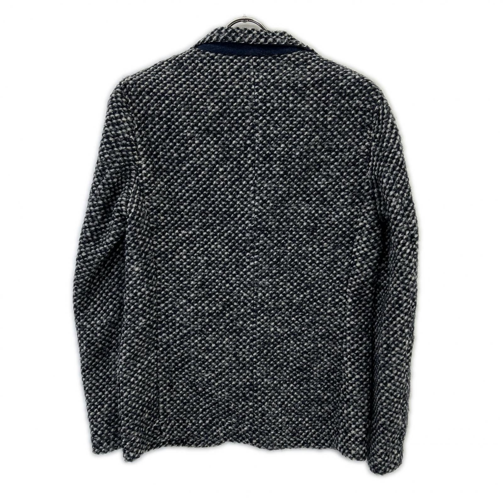 0310023010 Gray Wool Blend 2B Jacket S Men's