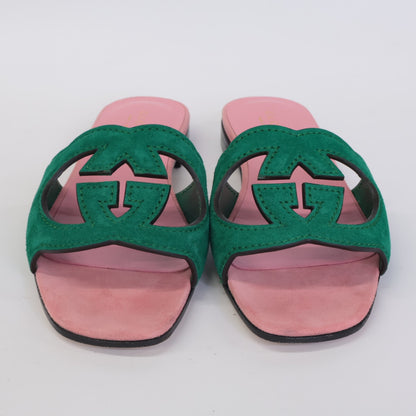 GUCCI 古驰 interlocking G 镂空凉鞋/鞋履