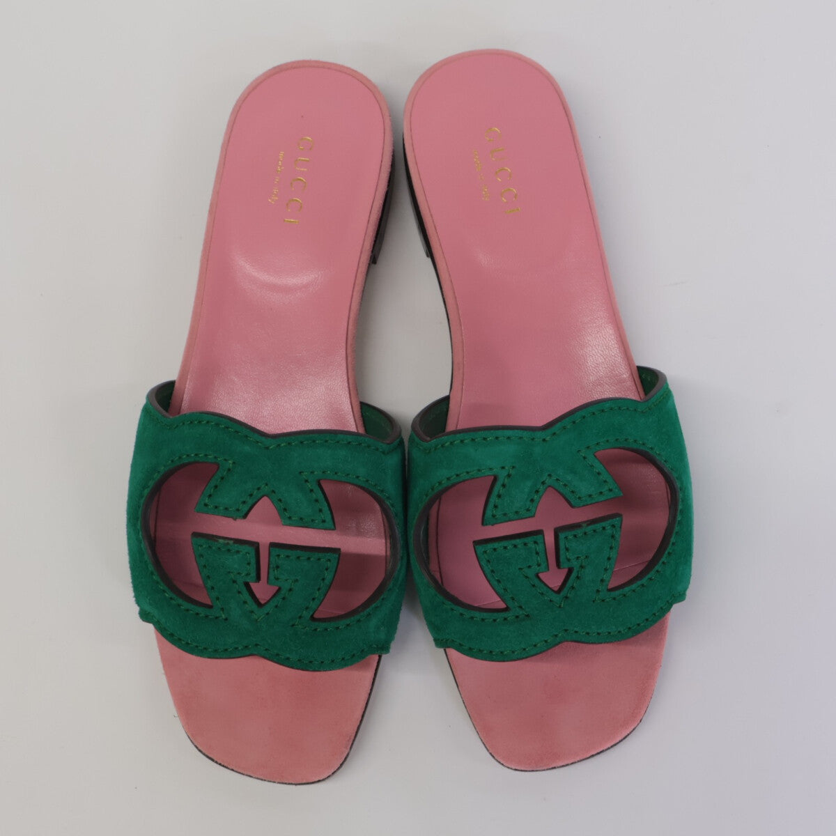 GUCCI 古驰 interlocking G 镂空凉鞋/鞋履