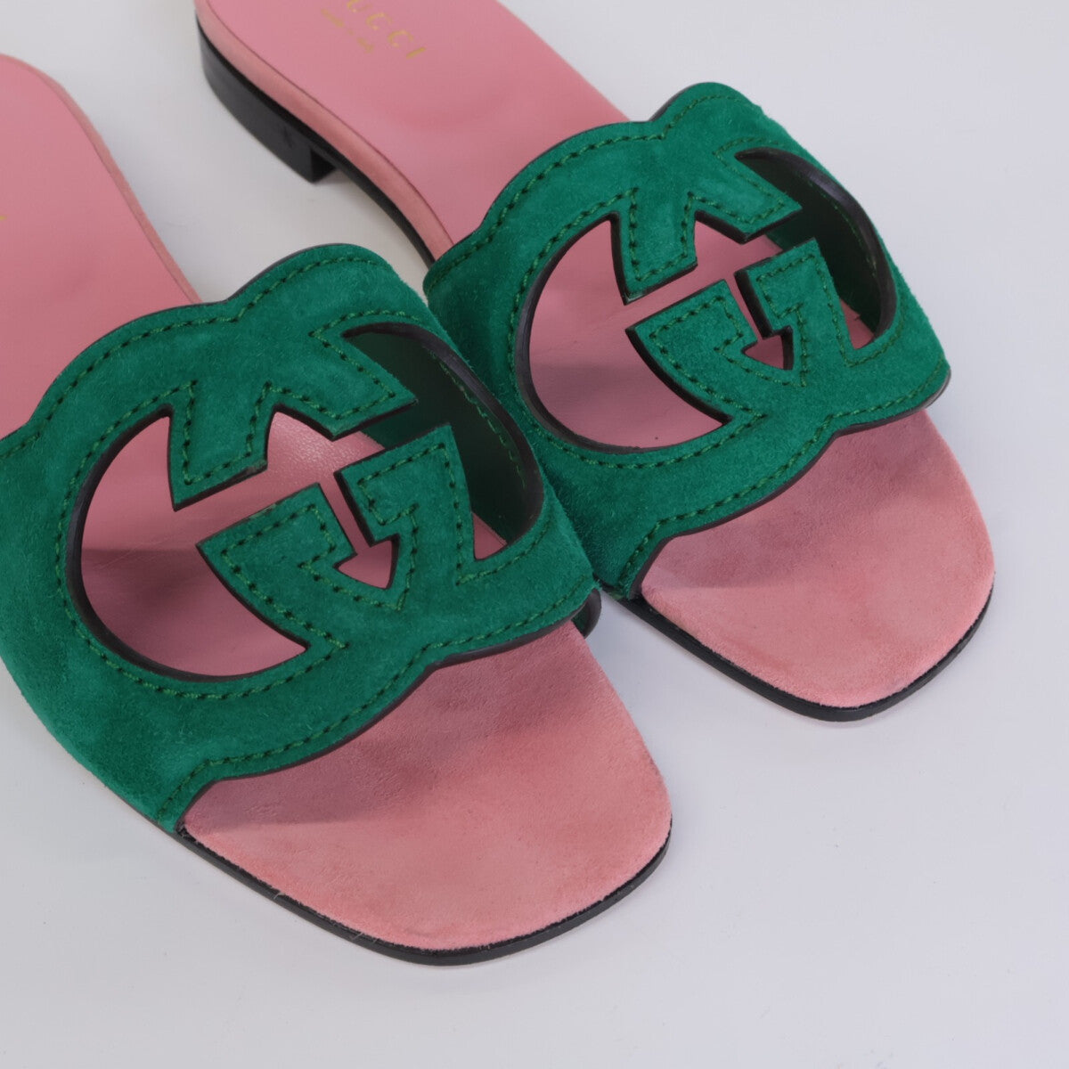 GUCCI 古驰 interlocking G 镂空凉鞋/鞋履