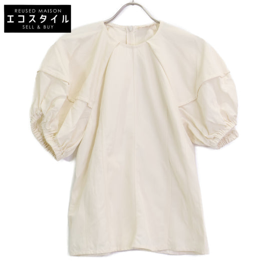 BLAMINK Blamink 23SS 奶油色 7921-230-0222 蝙蝠袖短袖衬衫上衣