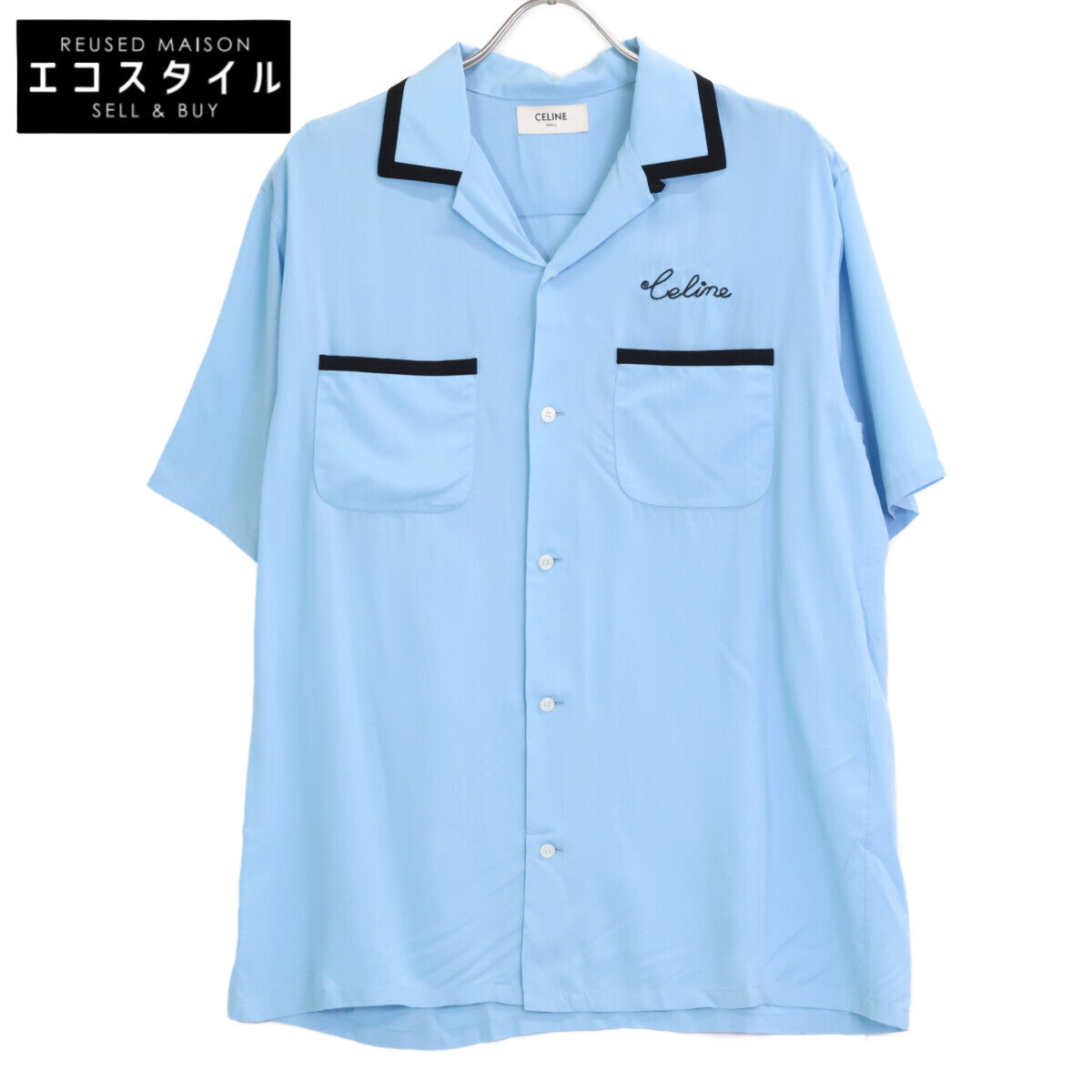CELINE 赛琳 2C516852C 蓝色 保龄球衫 上衣