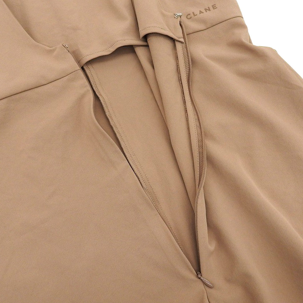CLANE クラネ 新品同様 BACK OPEN RASH GUARD ALL IN ONE ワンピース レディース ベージュ 1 16112ー5122 24SS ワンピース