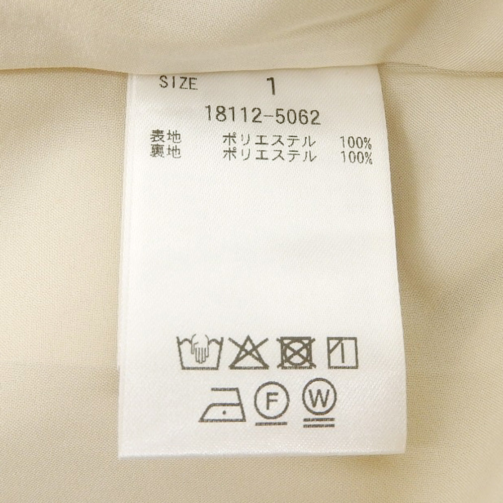 几乎全新 FULFFY SHEER H/S SHRIT ONEPIECE 连衣裙 女式 象牙色 1 18112-5062 25SS 连衣裙 1 女式