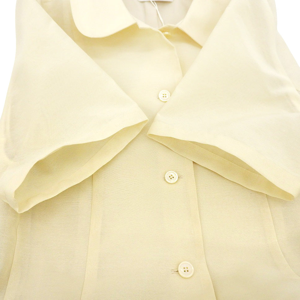 几乎全新 FULFFY SHEER H/S SHRIT ONEPIECE 连衣裙 女式 象牙色 1 18112-5062 25SS 连衣裙 1 女式