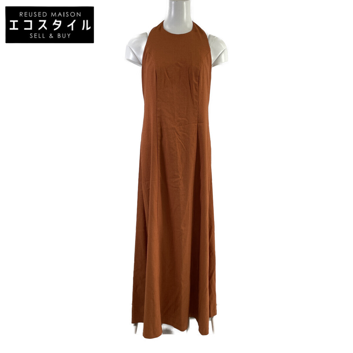 CLANE クラネ 25AW 橙色 19112-5002 HALTER LONG ONEPIECE 连衣裙 1 女士