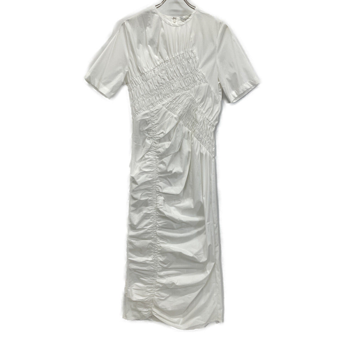 CLANE 25SS 18112-5182 White Random Shirring One Piece