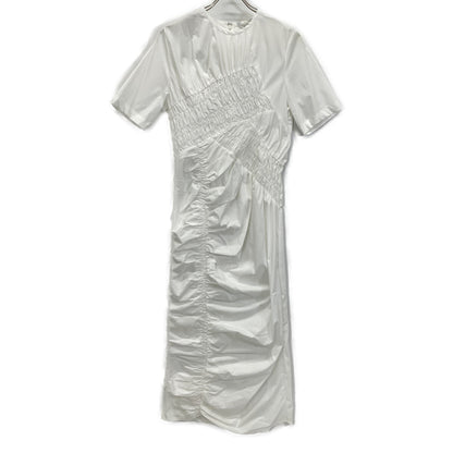 CLANE 25SS 18112-5182 White Random Shirring One Piece