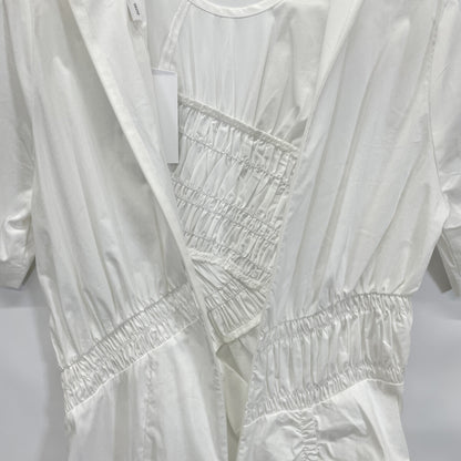 CLANE 25SS 18112-5182 White Random Shirring One Piece