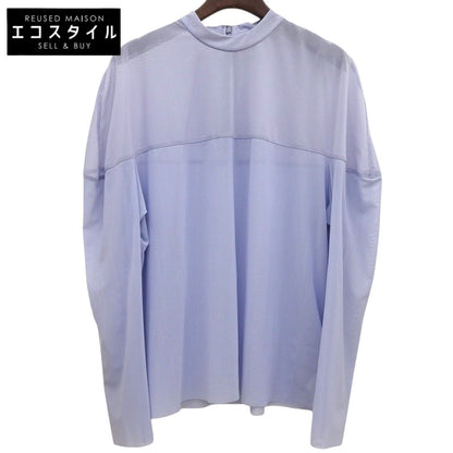 全新 SHEER MESH CURVE SLEEVE TOPS 上衣 女式 蓝色 1 16122-4152 24SS 上衣 1 女式