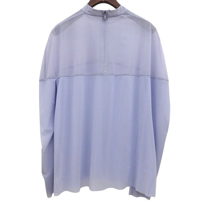 全新 SHEER MESH CURVE SLEEVE TOPS 上衣 女式 蓝色 1 16122-4152 24SS 上衣 1 女式